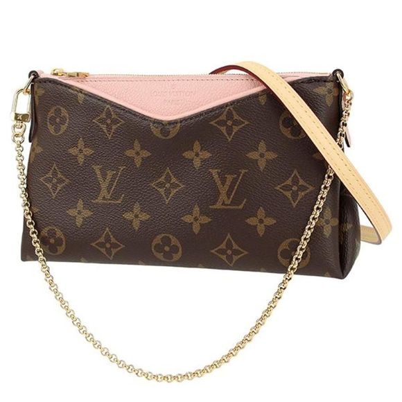 Louis Vuitton Pallas Clutch Monogram Shoulder Bag - Picture 1 of 11